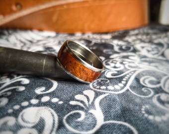 Wood ring with Titanium liner
