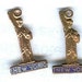 vintage brass charm STATUE OF LIBERTY brass and blue enamel 1940s