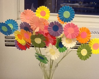 small paper flowers from Japan 1950's NOS