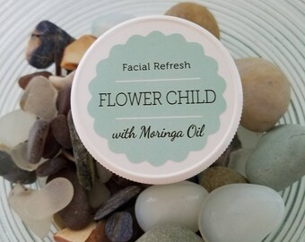 Moringa oil facial moisturizer. Natural skin care. Aromatherapy for the face. Gift for her.