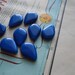 9 dark blue flat plastic teardrop beads - vintage jewelry supplies destash