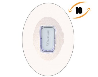 Dexcom Patches , New GENERATION Dexcom Adhesive Waterproof Tapes, Pre-Cut for G4 & G5, Color Clear, Pack of 10