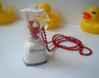 Necklace ♥ Shaker Strawberry Banana ♥