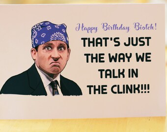 The Office TV Show Birthday Card / Funny Birthday Card / Michael Scott Quotes / Dundler Mifflin Cards / Humor Card / Jim Halpert / Dwight