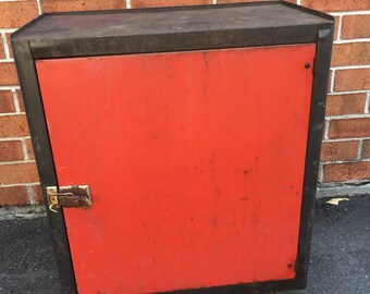 Vintage Metal Tool Cabinet
