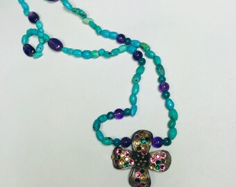 Funky Swarovski Sterling Silver