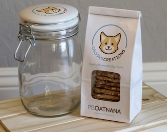 PB OATNANA, Homemade Dog Treats, Dog Treats, Healthy Dog Treats, Preservative Free