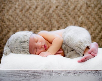 Bébé tricoté pantalon - bébé tricoté pantalon - photographie infantile Prop - pantalon en laine fait à la main - tricoté bébé photographie pantalon