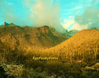 Catalina mountain clouds