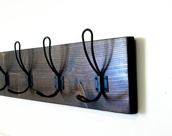 Entry Coat Hanger, Rustic Coat Rack, Farmhouse Coat Rack, Rustic Decor, Foyer Coat Rack, Wooden Entry Rack, Entry Coat Rack, Entryway Coat