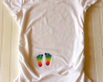 rainbow pregnancy shirt