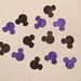 200 Minnie Mouse Confetti Glitter Confetti Minnie Mouse Birthday Confetti Minnie Mouse Baby Shower Confetti Minnie Mouse Decor Purple Black