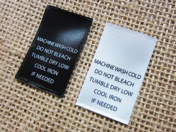 Custom care labels clothing