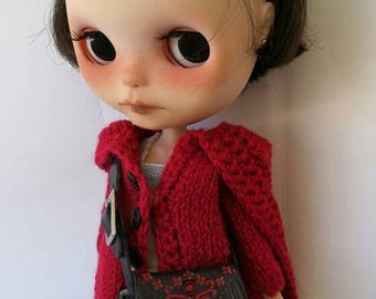 Bag for Blythe, Blythe leather bag, pullip bag, 1/6 scale bag
