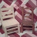 2 ladder back doll chairs