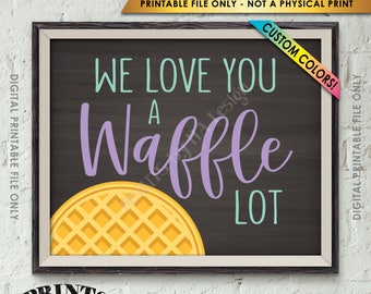 Printable waffle bar | Etsy