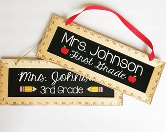 Teacher Sign, Teacher Graduation, Teacher Appreciation Gift, Gifts for Teachers, Teacher Name Sign, Personalized Teacher Sign, Teacher Name