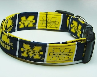 University of Michigan Wolverines Dog Collar