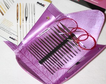 Addi Lace- Long Tips, Interchangeable Circular Knitting Needles Set 760-2