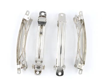x 5 Barrettes hair decorating 58x11mm (02b)