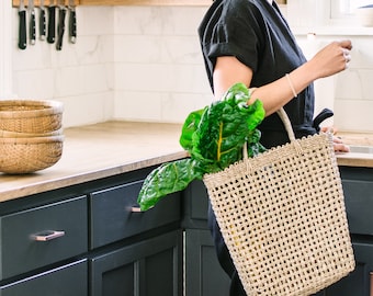 Isla Tote-Beach Bag-Summer Bag-Summer Tote-Beach Tote-Market Bag-Grocery bag-Basket bag-Straw bag-Woven bag-Woven tote-Summer Basket Bag