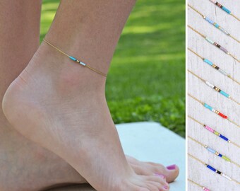 gold anklets, summer jewelry, gold ankle bracelet, simple anklet, thin anklet, foot bracelet, tiny gold anklet, beach jewelry, anklets gold