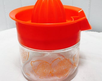 Vintage 1960s Orange Citrus Squeezer/Juicer