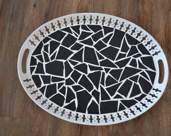 Mosaic Woven Nesting Tray