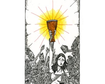Queen of Cups - Poster Print - The Tarot Restless