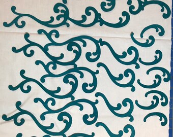 Set of Azul Ultra Suede Appliques