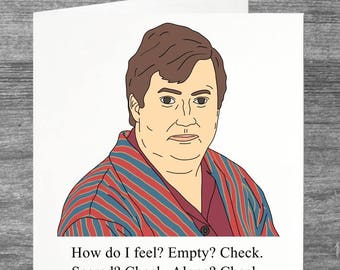 Peep Show | Mark | Birthday card | Greetings card | How do I feel?