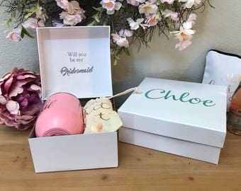 Bridesmaid Proposal Box Personalized Bridesmaid Box Bridesmaid Proposal Will You Be My Bridesmaid?