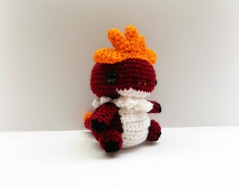 Crochet Tyrantrum Inspired Chibi Pokemon