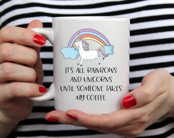 Unicorn Mug, Coffee Mug, Unicorn, Birthday Gift, Coworker Gift, Mom Mug, Coffee Mugs
