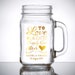 Personalized Gold Foil Wedding Mason Jar Cup wrappers/stickers for Favors #23