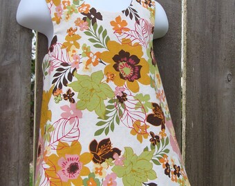 Retro Floral Pinafore