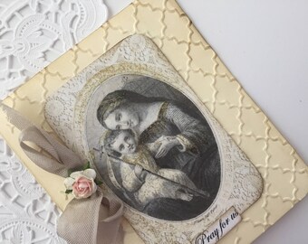 Virgin Mary Pocket Journal, Devotional Journal, Catholic Prayer Book, Mothers Day Gift, Blessed Mother Gift, Mary Gift, Catholic Gift