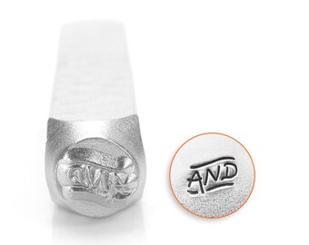 AND Metal Stamp ImpressArt Steel Stamping Tool for Hand Stamping Jewelry and Leather - AA019