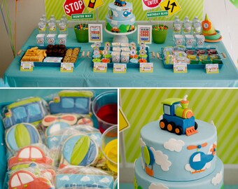 DIY Printable Collection TRANSPORTATION PARTY