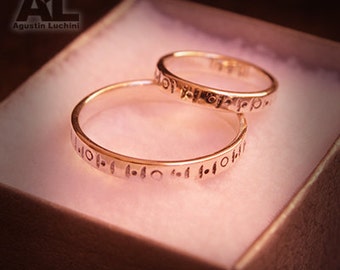 Pair of Silver Rings Alliances - Par de anillos Alianzas en plata 925