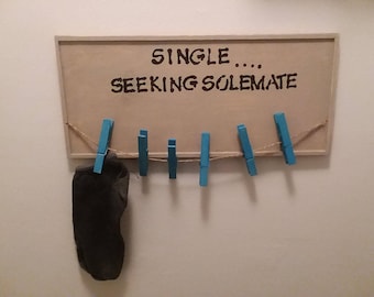 Missing sock hanging sign