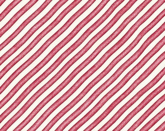 Red and White Diagonal Stripe