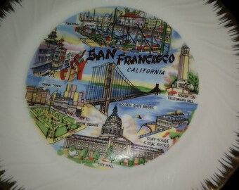 San Francisco Souvenir Plate