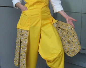 Max Protective Customized pottery apron. Waterproof Split Leg Apron. Apron for felt artists. Unisex Potters Apron. Bright Light Weight Apron