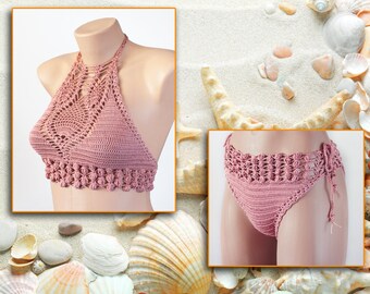Crochet bikini Women Swimsuit Summer trends by LoveKnittings