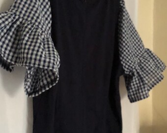 J Crew classic navy shift dress large