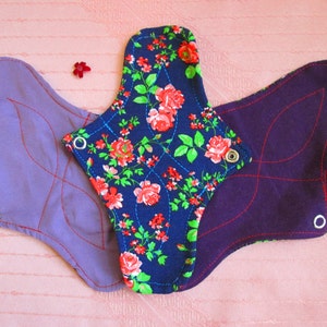 3 pack cotton Panty-liners~ washable panty liners~ cotton reusable pads~ for daily use/ light flow period days/ tampon backup~ natural eco!
