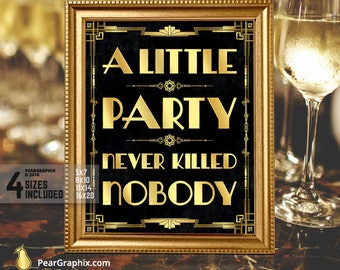 Great Gatsby Party Decorations, Great Gatsby Wedding Printables Art Deco Wedding Sign Roaring 20s Party Decorations Great Gatsby Decorations