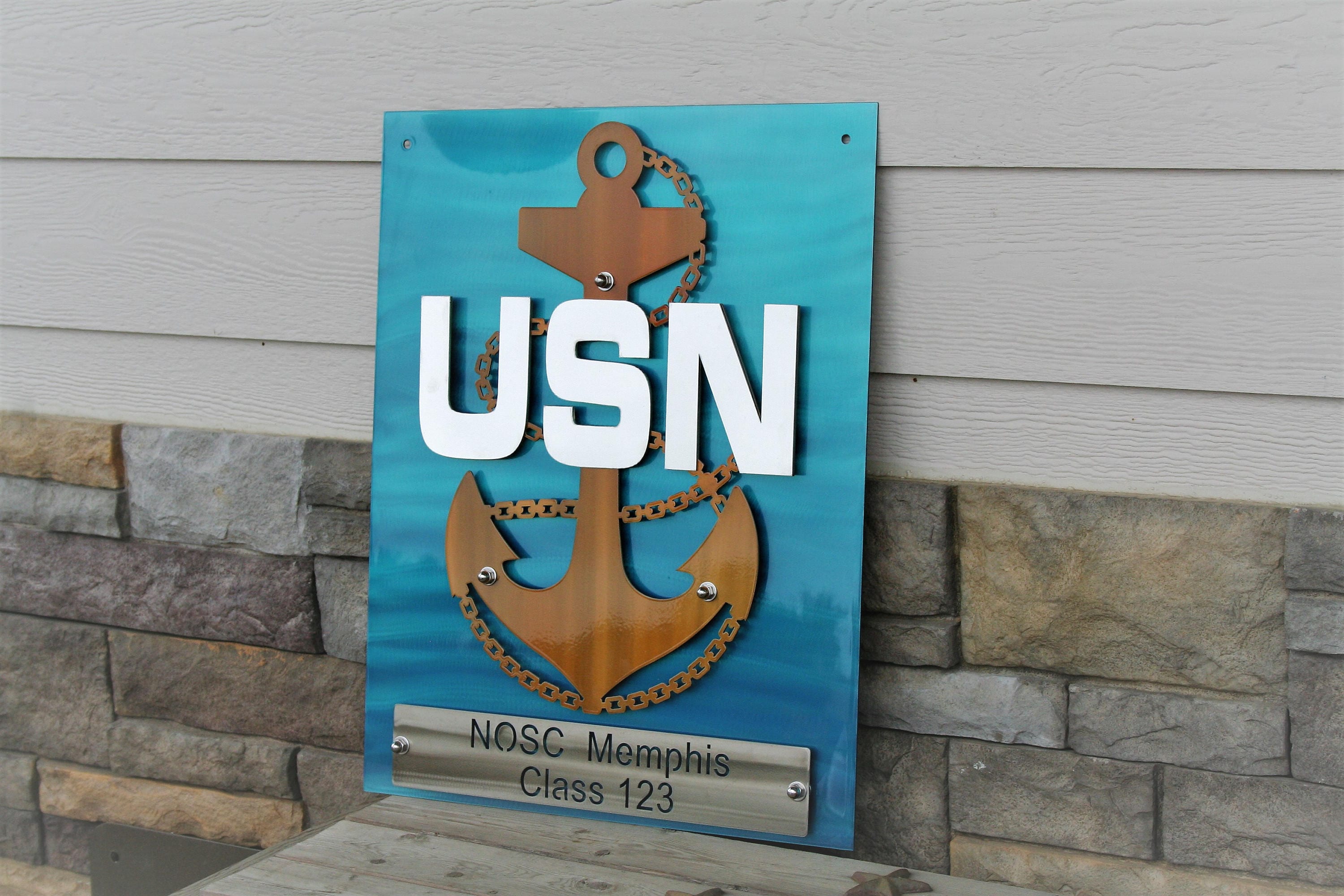 US NAVY Chief Anchor, Fouled Anchor, US Navy Wall Sign, Chief Petty ...