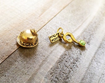 Batman Charms The Riddler Charms Gold Charms DC Comics Charms Licensed Charms Batman Pendants Charms Set